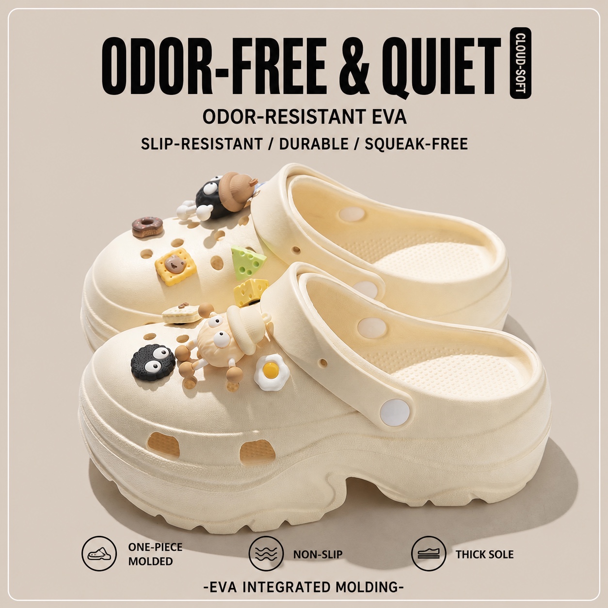7 cm cloud platform EVA clog